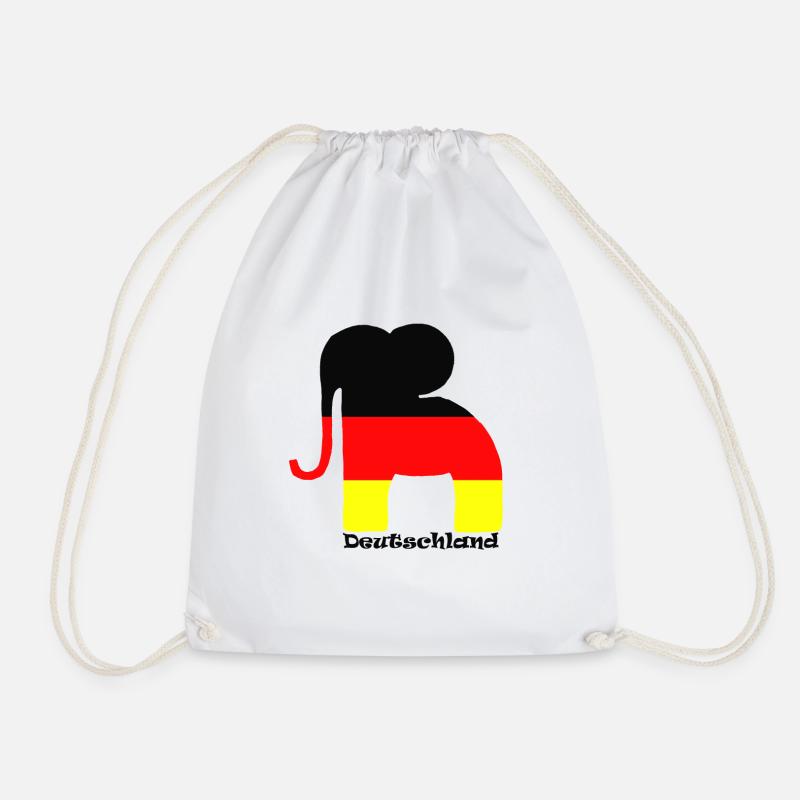 Elephant Germany - Drawstring Bag - white