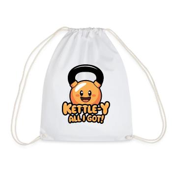Kettle-Y All I Got - Drawstring Bag - white - Front