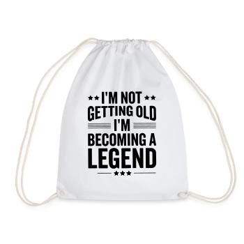 je ne vieillis pas, je deviens une légende - Sac de sport léger - blanc - Devant