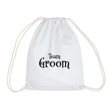 Team Groom - Drawstring Bag - white - Front