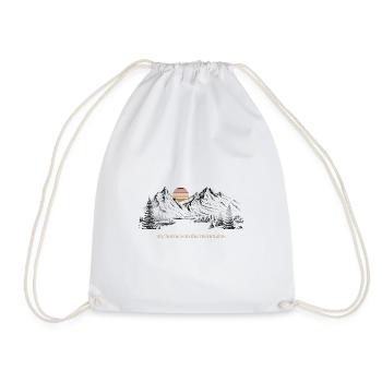 Ma maison est dans les montagnes - Sac de sport léger - blanc - Devant