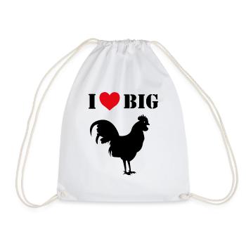 I Love big Cocks - Turnbeutel - Weiß - Vorne