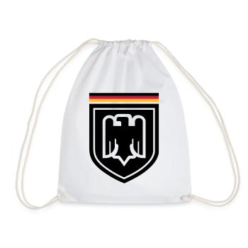 Deutschland Adler Abzeichen 01 - Turnbeutel - Weiß - Vorne