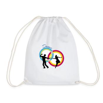 danseurs de couple dansent - Sac de sport léger - blanc - Devant