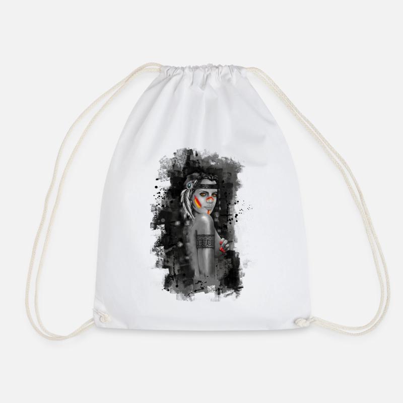 indienne plume - Sac de sport léger - blanc