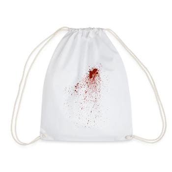 Blood - Drawstring Bag - white - Front