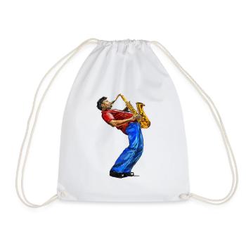 Saksofonist - Drawstring Bag - white - Front