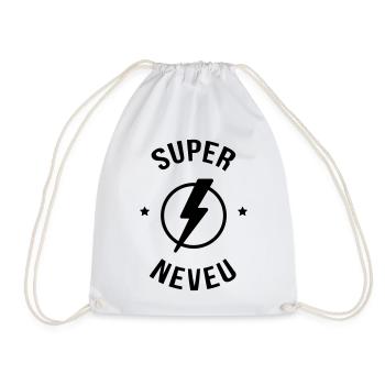 Neveu Nièce Oncle Tante Famille Bébé Noël - Drawstring Bag - white - Front