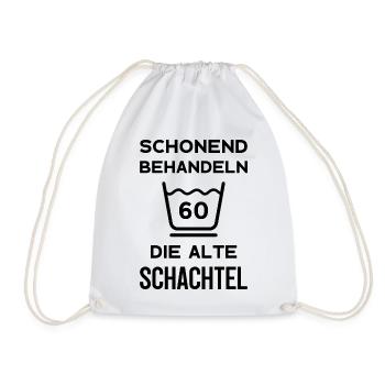 60. GEBURTSTAG FRAU 60 JAHRE 1963 - Turnbeutel - Weiß - Vorne