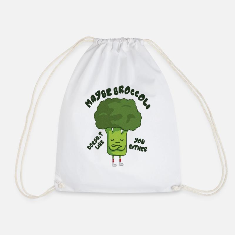 Lustige vegane Grafik - Turnbeutel - Weiß