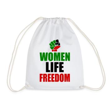 Women life freedom iran - Turnbeutel - Weiß - Vorne