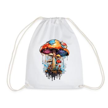 Entrez dans la forêt enchantée : psychédélique - Sac de sport léger - blanc - Devant