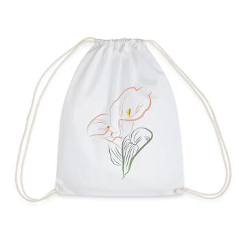 CALLA mix AutmnOrange2 - Drawstring Bag - white - Front