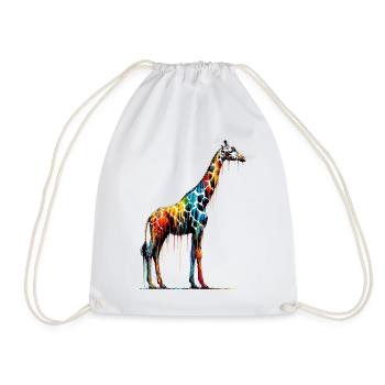 Girafe - Sac de sport léger - blanc - Devant