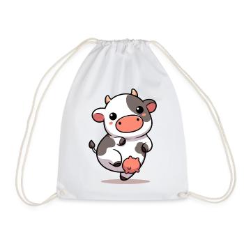 Vache - Sac de sport léger - blanc - Devant