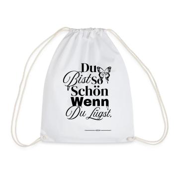 So nice when you lie - Drawstring Bag - white - Front