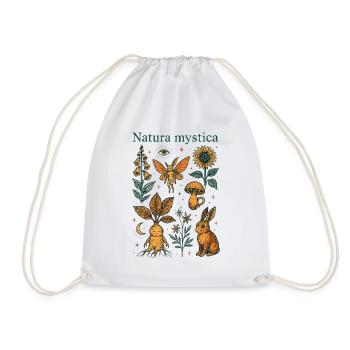 Mysterious nature - Natura Mystica - Drawstring Bag - white - Front