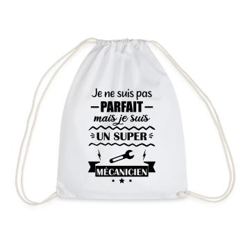Super Mechanic Garage Tools - Drawstring Bag - white - Front