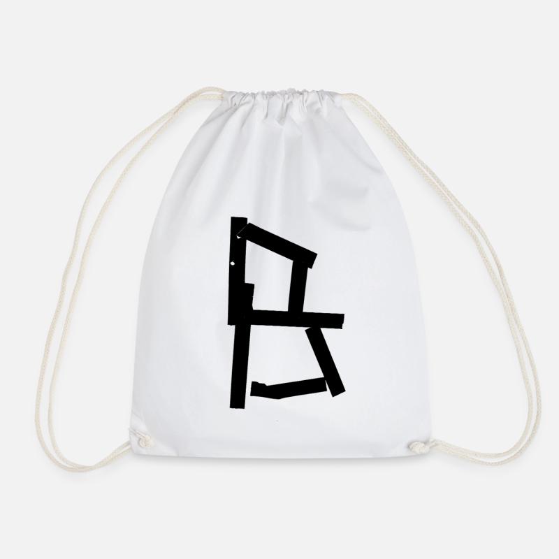 Urban letter - Drawstring Bag - white