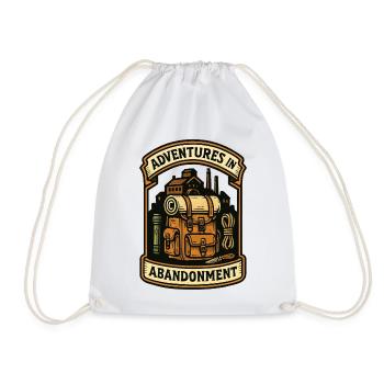Urbex - Urban Exploration - Drawstring Bag - white - Front