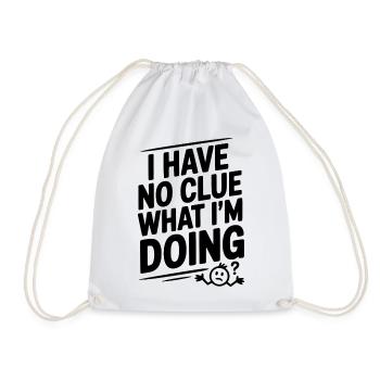 Je n’ai aucune idée de ce que je fais - Sac de sport léger - blanc - Devant