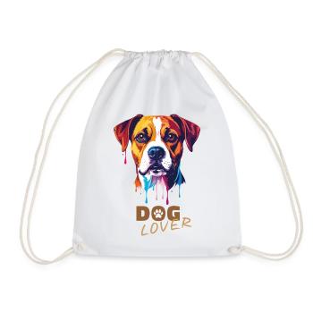 Hundeliebhaber / Dog lover - Turnbeutel - Weiß - Vorne