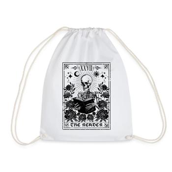 Le Tarot Mystique du Lecteur de Squelette - Sac de sport léger - blanc - Devant