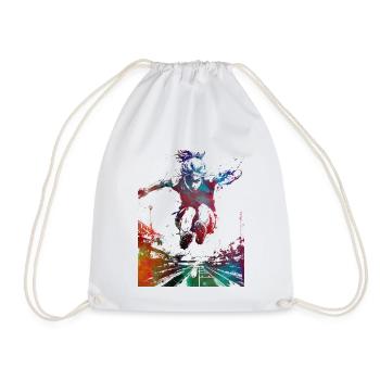 Long Jump Sport Art #sport - Drawstring Bag - white - Front