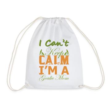 Cadeau drôle de maman gardien – Chemise Je n’arrive pas à garder son calme - Sac de sport léger - blanc - Devant