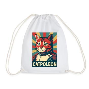 Catpoleon – Cat dans le rôle de Napoleon Retro Poster - Sac de sport léger - blanc - Devant
