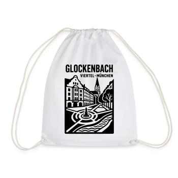 München Glockenbachviertel Gärtnerplatz - Turnbeutel - Weiß - Vorne