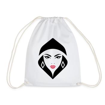 Cobra Queen – powerful, feminine, and commanding - Drawstring Bag - white - Front