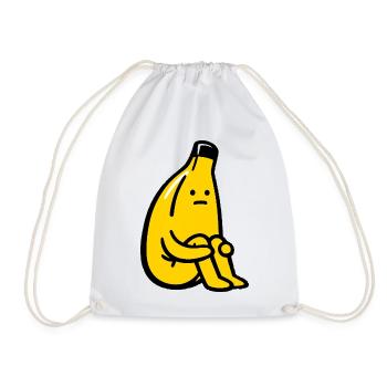 Banana Lover Humor Fruit - Drawstring Bag - white - Front