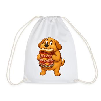 Voleur de sandwichs Golden Retriever - Sac de sport léger - blanc - Devant