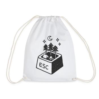 ESC-ape vers la nature - Sac de sport léger - blanc - Devant