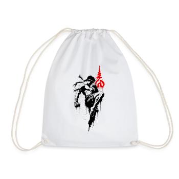 Nak Muay – Muay-Thai-Kämpfer - Turnbeutel - Weiß - Vorne