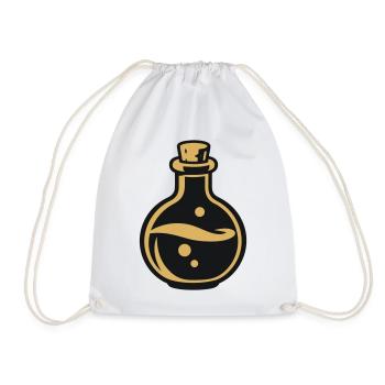 Zaubertrank Flasche Icon - Turnbeutel - Weiß - Vorne