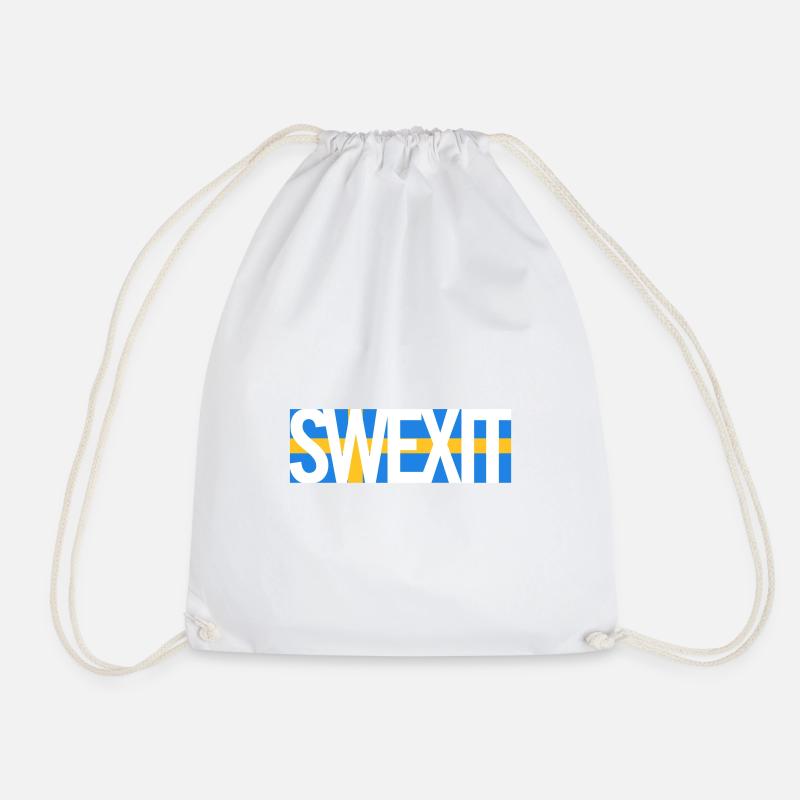 SWEXIT - Drawstring Bag - white