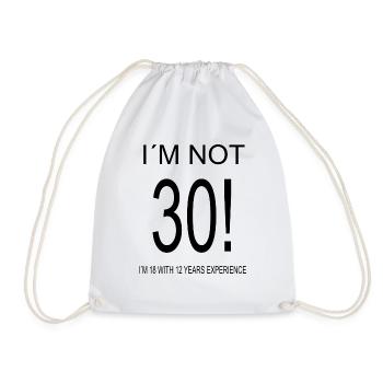 Im not old - Turnbeutel - Weiß - Vorne