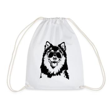 FINNISCHER LAPPHUND cool Sonnenbrille Wilsigns - Turnbeutel - Weiß - Vorne