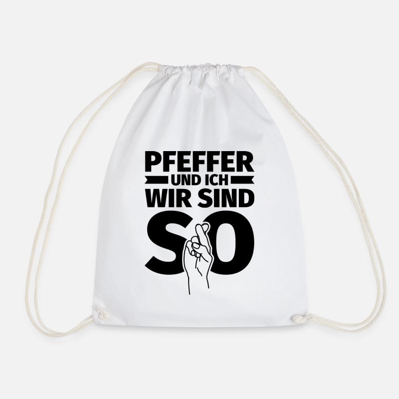 Pfeffer und ich wir sind so - Turnbeutel - Weiß
