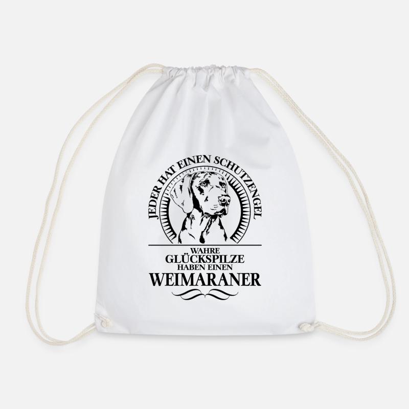 WEIMARANER Schutzengel Hundespruch Wilsigns - Turnbeutel - Weiß