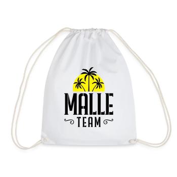 Malle team sun - Drawstring Bag - white - Front