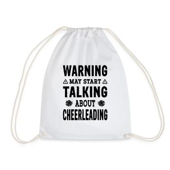 Avertissement peut commencer à parler de Cheerleading - Sac de sport léger - blanc - Devant