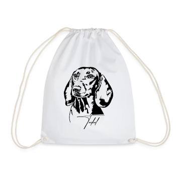 Teckel Portrait Chien Portrait Chiens Wilsigns - Sac de sport léger - blanc - Devant