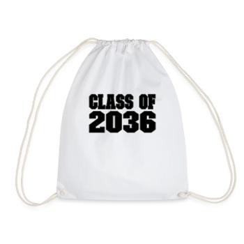 Class of 2036 Kindergarten Graduation - Drawstring Bag - white - Front