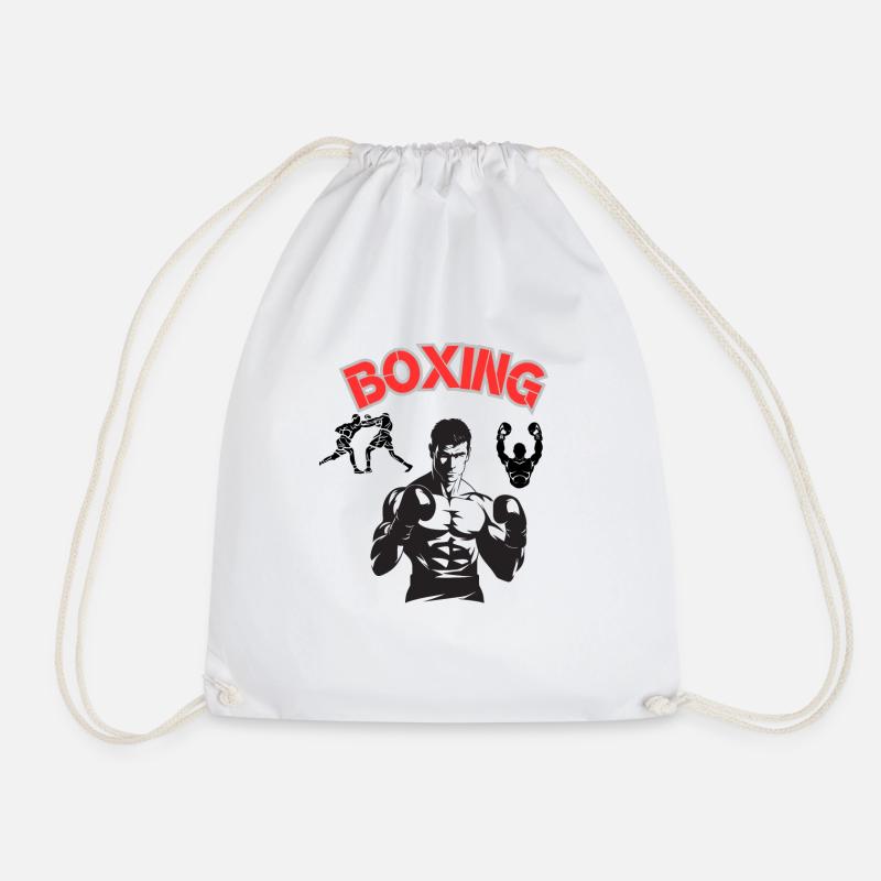 Boxing - Drawstring Bag - white