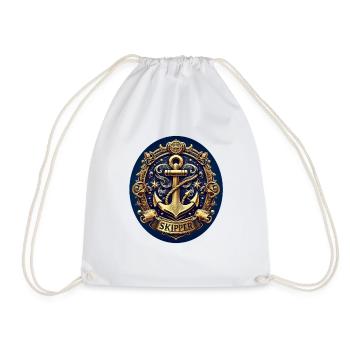 Skipper Logo - Turnbeutel - Weiß - Vorne