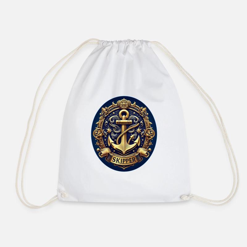 Skipper Logo - Turnbeutel - Weiß