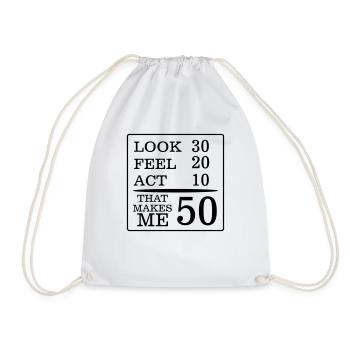 IL DOIT REGARDER 50 ANS A DURÉ, SI BONS ! - Sac de sport léger - blanc - Devant